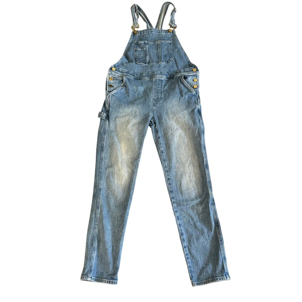 Frame Denim Le Garcon Islet Cropped Boyfriend Overalls Size Small LGO415 Islet